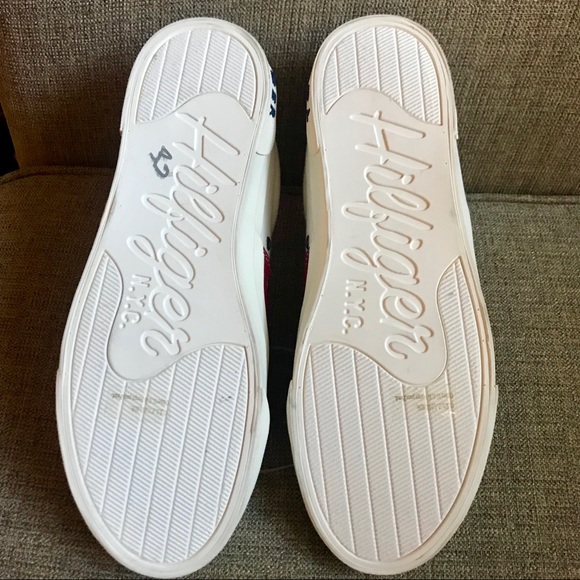 Tommy Hilfiger White, Red & Blue Canvas Shoe NWOT - Picture 5 of 6